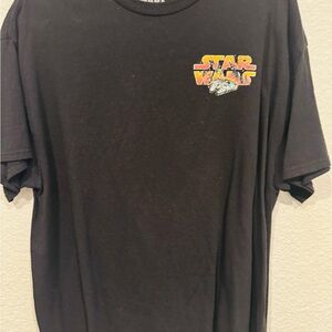 Star Wars Black Tee with Colorful Logo